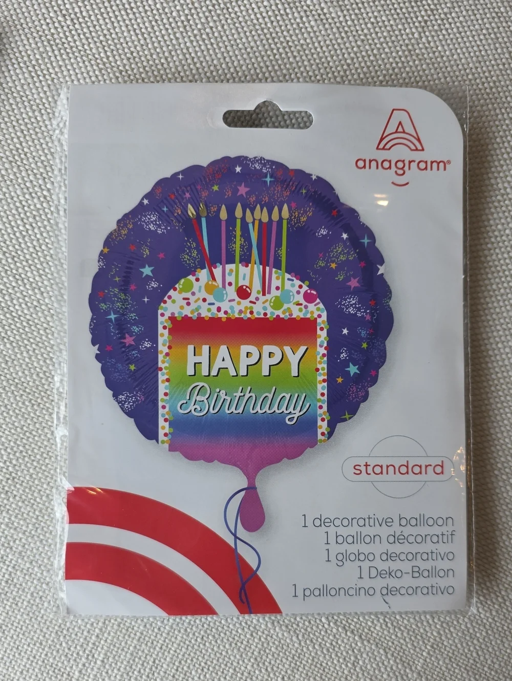 Multicolor Happy Birthday Foil Balloon Duo